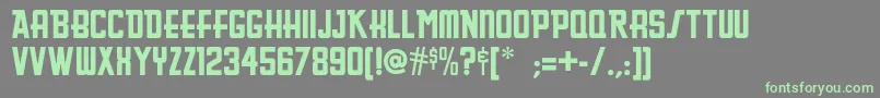 Greasyspoonnf Font – Green Fonts on Gray Background