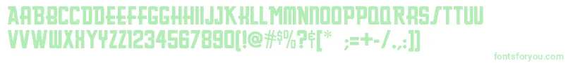 Greasyspoonnf Font – Green Fonts on White Background