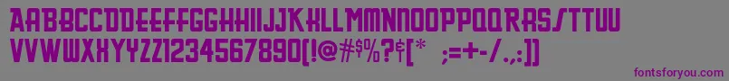 Greasyspoonnf Font – Purple Fonts on Gray Background