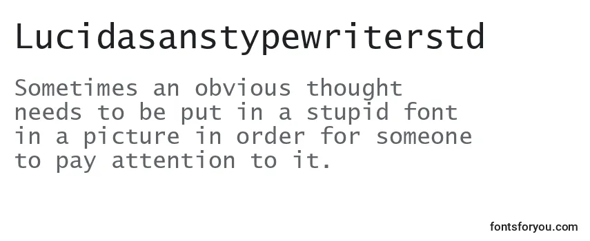 Lucidasanstypewriterstd Font