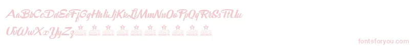DeathBeforeChocolatePersonalUse Font – Pink Fonts on White Background