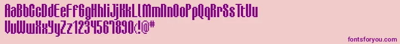 Bmdea Font – Purple Fonts on Pink Background