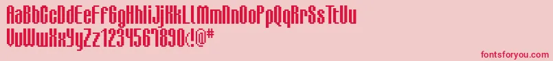 Bmdea Font – Red Fonts on Pink Background