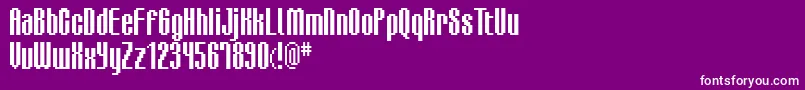 Bmdea Font – White Fonts on Purple Background