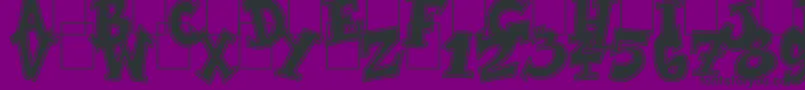 BrownShoes Font – Black Fonts on Purple Background