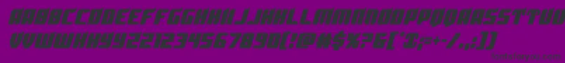 Шрифт Spartacocond – чёрные шрифты на фиолетовом фоне