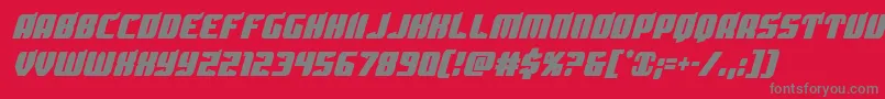 Spartacocond Font – Gray Fonts on Red Background