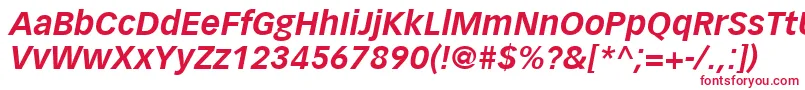 VectoraLt76BoldItalic Font – Red Fonts