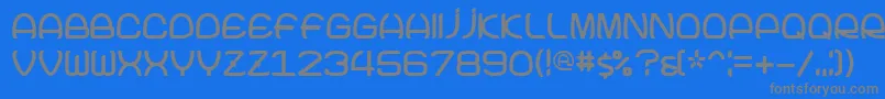 フォントJoke – 青い背景に灰色の文字