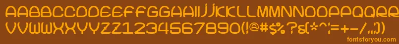 fuente Joke – Fuentes Naranjas Sobre Fondo Marrón