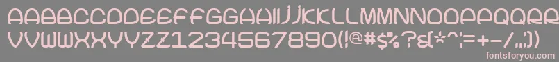 Joke Font – Pink Fonts on Gray Background