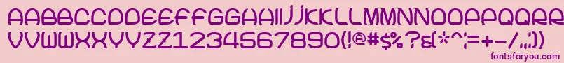 Joke Font – Purple Fonts on Pink Background