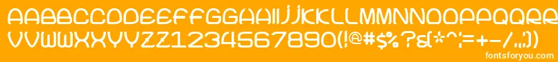 Joke Font – White Fonts on Orange Background