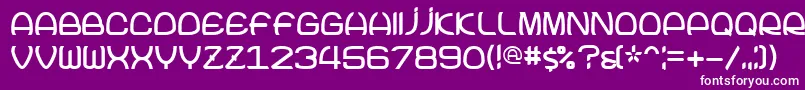 フォントJoke – 紫の背景に白い文字