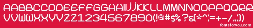 フォントJoke – 赤い背景に白い文字