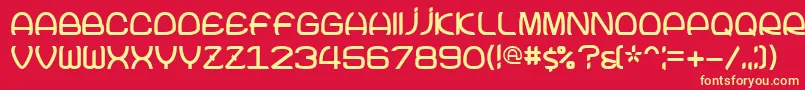 Joke Font – Yellow Fonts on Red Background