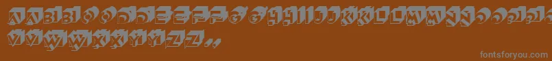 Шрифт GeDimensions – серые шрифты на коричневом фоне