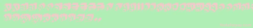 GeDimensions Font – Pink Fonts on Green Background