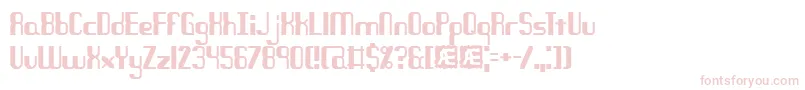 Quandary Font – Pink Fonts on White Background