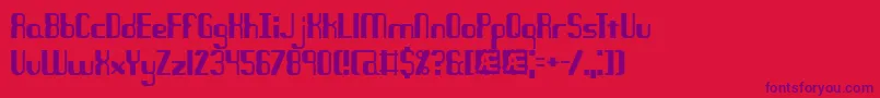 Шрифт Quandary – фиолетовые шрифты на красном фоне
