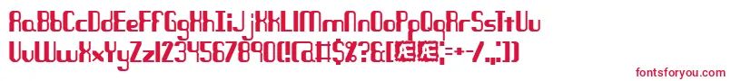 Quandary-Schriftart – Rote Schriften