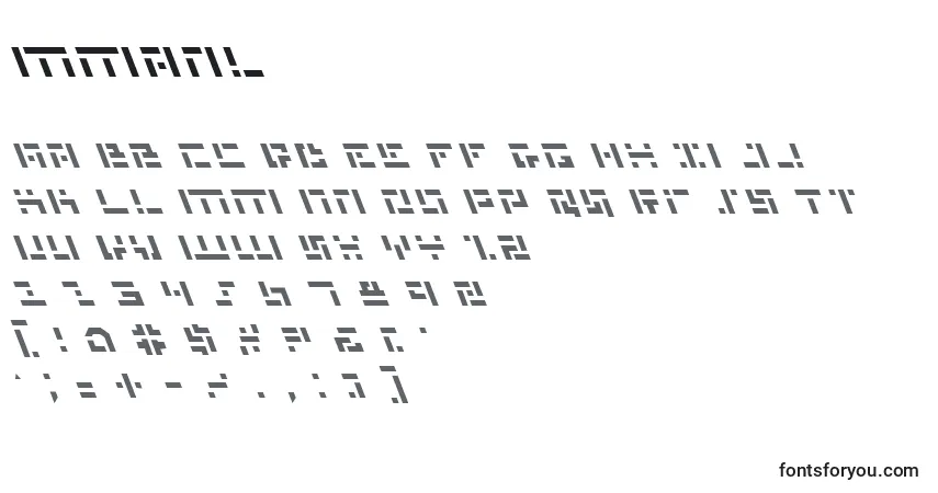 Шрифт Mmanl – алфавит, цифры, специальные символы