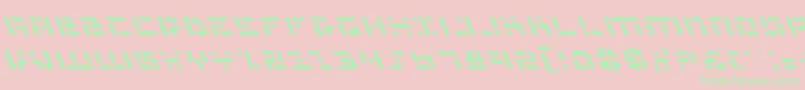 Mmanl-Schriftart – Grüne Schriften auf rosa Hintergrund