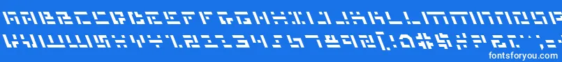 フォントMmanl – 青い背景に白い文字