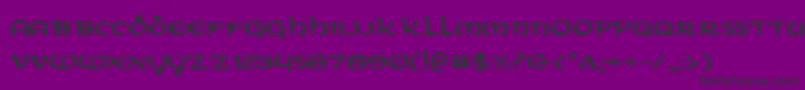 Eringobraghe Font – Black Fonts on Purple Background