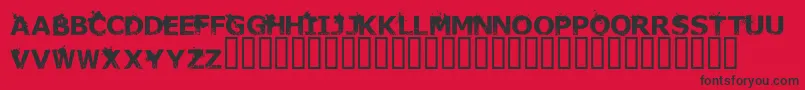 Thedeadarecoming Font – Black Fonts on Red Background