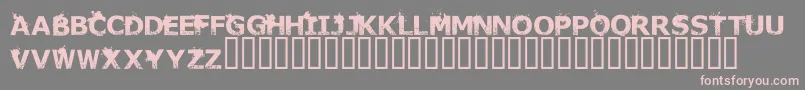 Thedeadarecoming Font – Pink Fonts on Gray Background