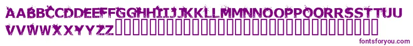 Thedeadarecoming Font – Purple Fonts on White Background