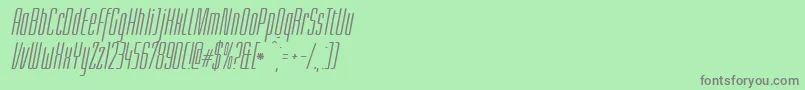 fuente LinotypeLichtwerkItalic – Fuentes Grises Sobre Fondo Verde