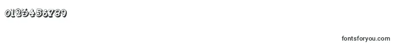 Boyzrgrossshadownf-Schriftart – Schriften für Zahlen und Nummern