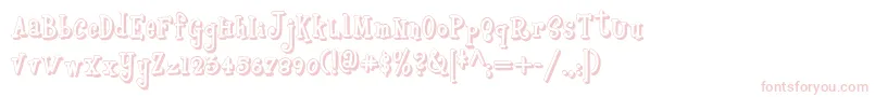 Boyzrgrossshadownf Font – Pink Fonts on White Background