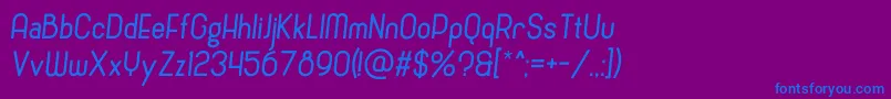 CronusItalic Font – Blue Fonts on Purple Background