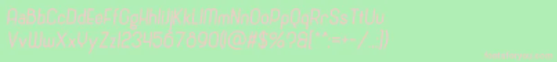 フォントCronusItalic – 緑の背景にピンクのフォント