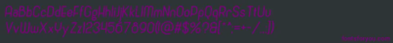 Шрифт CronusItalic – фиолетовые шрифты на чёрном фоне