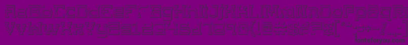 fuente Superago3D – Fuentes Negras Sobre Fondo Morado