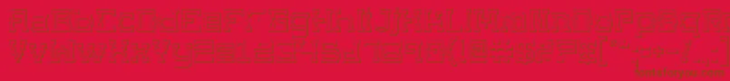 Superago3D Font – Brown Fonts on Red Background
