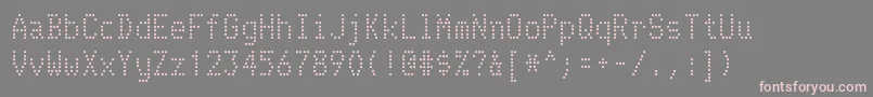 Telidon Font – Pink Fonts on Gray Background