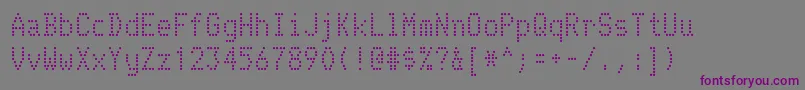 Шрифт Telidon – фиолетовые шрифты на сером фоне