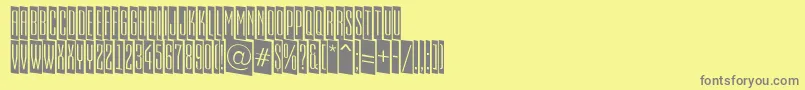 EmpirialcmdnRegular Font – Gray Fonts on Yellow Background