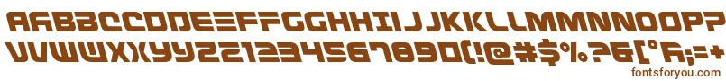 フォントDefconzeroleft – 茶色のフォント
