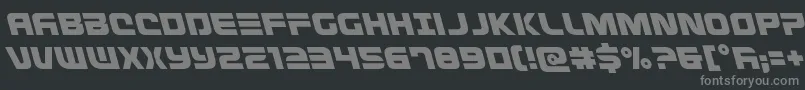 Defconzeroleft Font – Gray Fonts on Black Background
