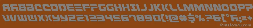 Defconzeroleft Font – Gray Fonts on Brown Background