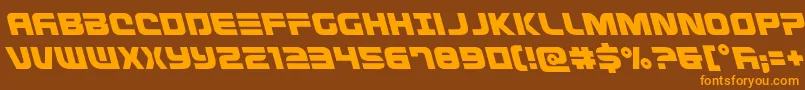 Шрифт Defconzeroleft – оранжевые шрифты на коричневом фоне