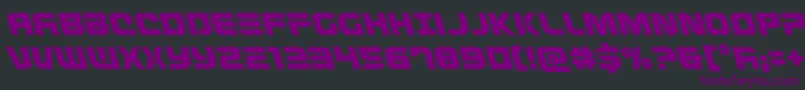 Defconzeroleft-Schriftart – Violette Schriften auf schwarzem Hintergrund