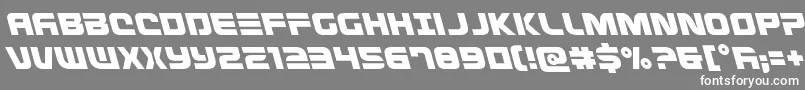 Defconzeroleft Font – White Fonts on Gray Background