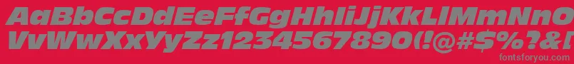 Incised901NordItalicBt Font – Gray Fonts on Red Background